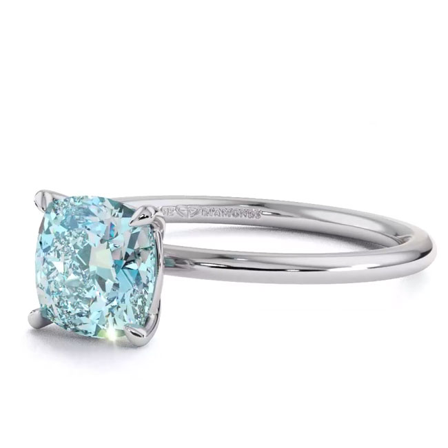 Blue/Paraiba Tourmaline Engagement Rings