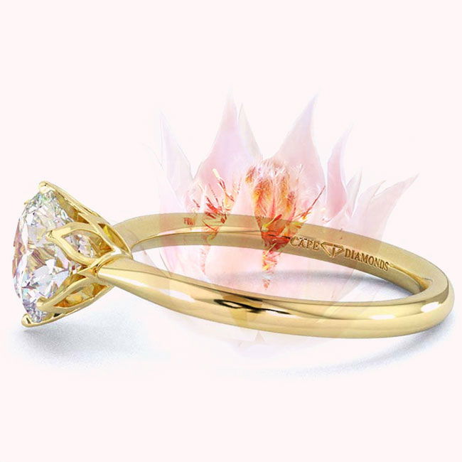 Cape Fynbos Yellow Gold Diamond Engagement Rings