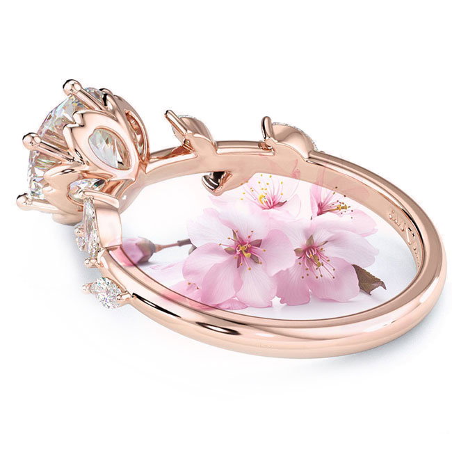 Trending Rose Gold Lab Diamond Engagement Rings