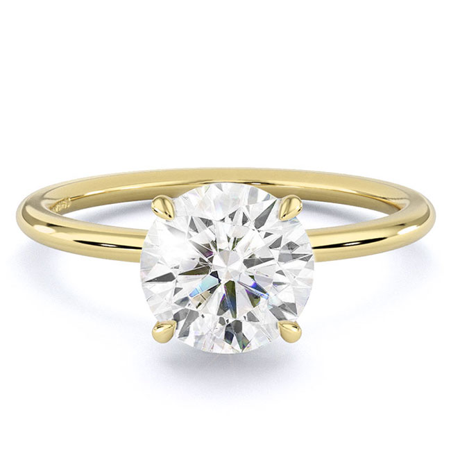 Yellow Gold Lab Diamond Engagement Ring Collection