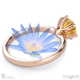water lily yellow lab grown diamond solitaire engagement ring rose gold with 18k rose gold metal and round shape diamond