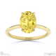 yellow lab grown diamond oval solitaire claw engagement ring yellow gold with 9k yellow gold metal and oval shape diamond