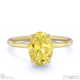 yellow lab grown diamond oval solitaire claw engagement ring yellow gold with 9k yellow gold metal and oval shape diamond