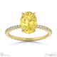 yellow natural diamond oval side stone claw engagement ring yellow gold with 9k yellow gold metal and oval shape diamond