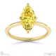yellow lab grown diamond marquise solitaire claw engagement ring yellow gold with 18k yellow gold metal and marquise shape diamond