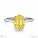 yellow natural diamond oval cut hidden halo engagement ring white gold with 9k white gold metal and oval shape diamond