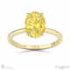 yellow lab grown diamond oval hidden halo solitare engagement ring yellow gold with 9k yellow gold metal and oval shape diamond