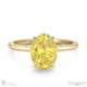 yellow lab grown diamond oval hidden halo solitare engagement ring yellow gold with 9k yellow gold metal and oval shape diamond
