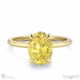 yellow natural diamond hidden halo oval claw set diamonds solitaire engagement ring yellow gold with 18k yellow gold metal and oval shape diamond
