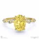 yellow lab grown diamond bubble drop oval cut engagement ring yellow gold with 9k yellow gold metal and oval shape diamond