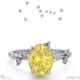 orion star yellow lab grown diamond onal engagement ring white gold with 9k white gold metal and oval shape diamond