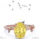 orion star yellow natural diamond onal engagement ring rose gold with 18k rose gold metal and oval shape diamond