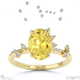 orion star yellow lab grown diamond onal engagement ring yellow gold with 9k yellow gold metal and oval shape diamond
