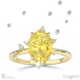 southern cross star yellow natural diamond celestial oval engagement ring yellow gold with 18k yellow gold metal and oval shape diamond