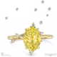 southern cross star yellow natural diamond celestial oval engagement ring yellow gold with 18k yellow gold metal and oval shape diamond