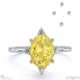 southerland sparkle star yellow lab grown diamond engagement ring white gold with 9k white gold metal and oval shape diamond