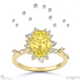 karoo stars yellow lab grown diamond engagement ring yellow gold with 18k yellow gold metal and oval shape diamond