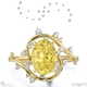 milky way star yellow lab grown diamond oval engagement ring yellow gold with 18k yellow gold metal and oval shape diamond