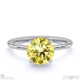 yellow natural diamond round hidden halo engagement ring white gold with 9k white gold metal and round shape diamond