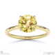 yellow lab grown diamond round cut hidden halo engagement ring yellow gold with 18k yellow gold metal and round shape diamond