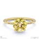 yellow lab grown diamond round cut hidden halo engagement ring yellow gold with 18k yellow gold metal and round shape diamond