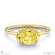 yellow lab grown diamond east west oval solitaire engagement ring yellow gold with 18k yellow gold metal and oval shape diamond