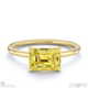 yellow natural diamond east to west emerald cut solitaire engagement ring yellow gold with 9k yellow gold metal and emerald shape diamond