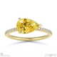 yellow natural diamond east west pear cut side stones engagement ring yellow gold with 9k yellow gold metal and pear shape diamond