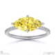 yellow natural diamond marquise east west side stone engagement ring white gold with 9k white gold metal and marquise shape diamond