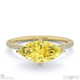 yellow lab grown diamond marquise cut east to west pave engagement ring yellow gold with 9k yellow gold metal and marquise shape diamond