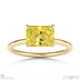 yellow lab grown diamond east west radiant cut solitaire engagement ring yellow gold with 18k yellow gold metal and radiant shape diamond