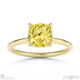 yellow lab grown diamond hidden halo cushion cut solitaire engagement ring yellow gold with 9k yellow gold metal and cushion shape diamond