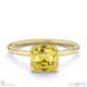 yellow natural diamond hidden halo asscher cut solitaire engagement ring yellow gold with 9k yellow gold metal and asscher shape diamond
