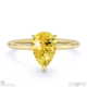 yellow lab grown diamond pear cut hidden halo engagement ring yellow gold with 9k yellow gold metal and pear shape diamond