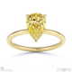 yellow lab grown diamond pear cut hidden halo engagement ring yellow gold with 9k yellow gold metal and pear shape diamond