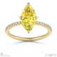 yellow natural diamond marquise cut hidden halo side stones engagement ring yellow gold with 18k yellow gold metal and marquise shape diamond