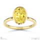 yellow lab grown diamond oval-cut bezel setting split band yellow lab grown gold engagement ring with 9k yellow gold metal and oval shape diamond