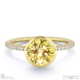 yellow lab grown diamond round-cut basket bezel setting pave yellow lab grown gold engagement ring with 9k yellow gold metal and round shape diamond
