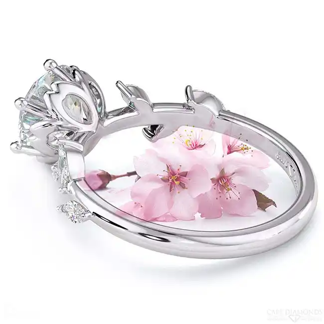 Natural-Diamond-Cherry-Blossom-Engagement-Ring